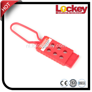 Rode veiligheid Plastic Nylon Isolated Lockout Hasp